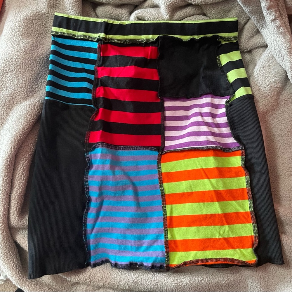 Ragged Priest Patchwork Skirt
